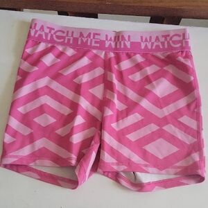 Pink Geometric Pattern Shorts
